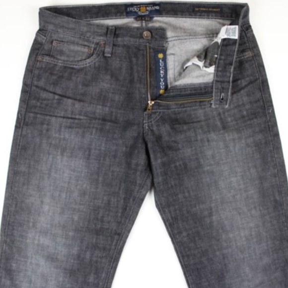 LUCKY BRAND Straight Leg Jeans Grey 32x32 - Picture 1 of 8